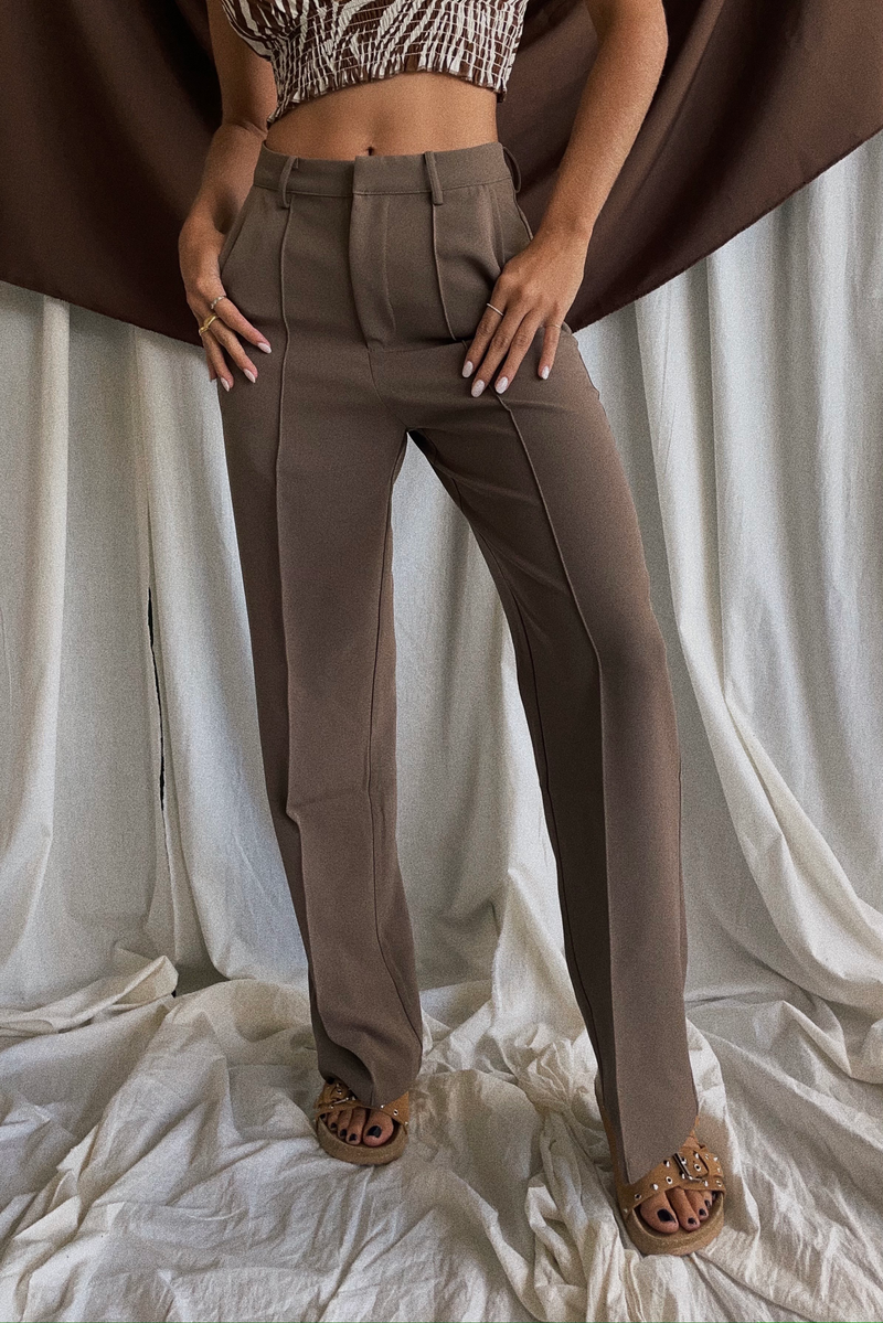 ATHENS BROWN TROUSERS